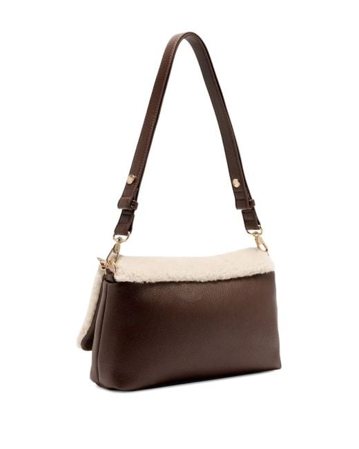 Liu Jo Natural Medium Lapuffy Teddy Crossbody Bag
