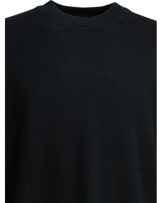 Stone Island Black Compass-Patch Sweater for men