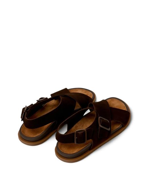 Camper Brown Lluc Slingback Sandals for men