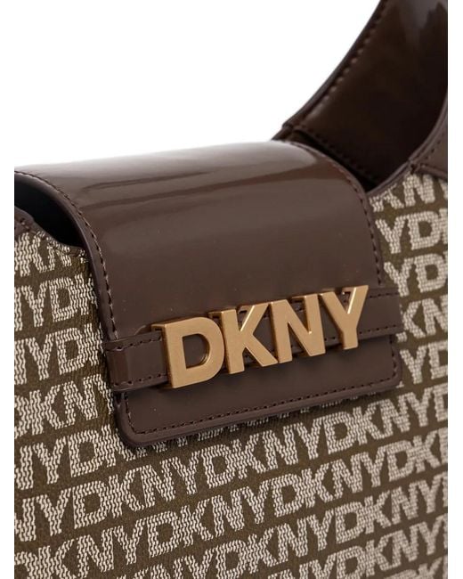 DKNY Gray Avril Shoulder Bag