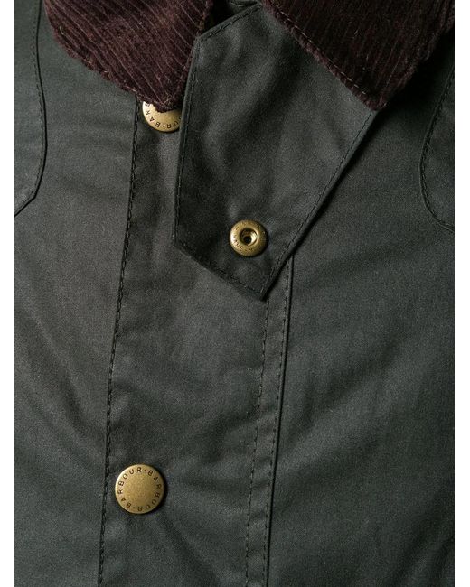 Barbour Black Reelin Coated Jacket for men