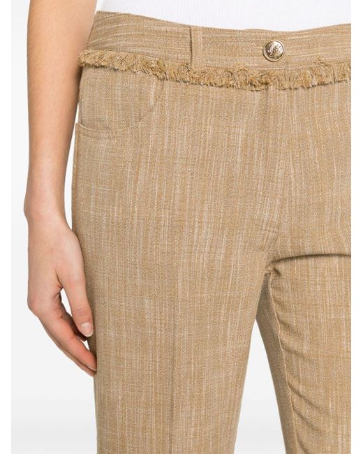 Etro Natural Flared Cropped Trousers