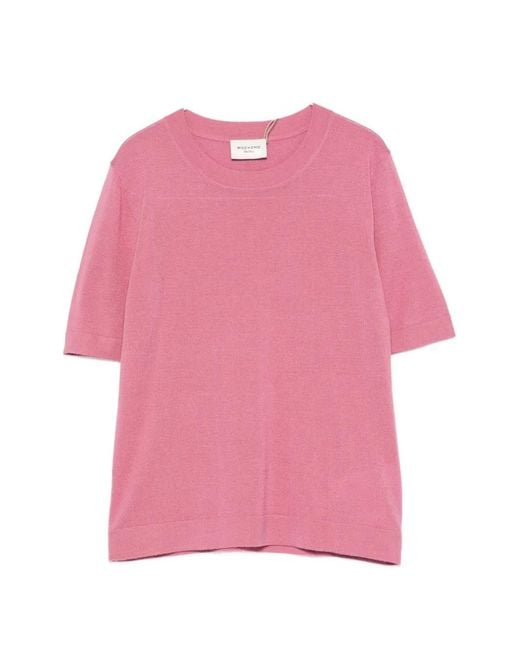 Weekend by Maxmara Pink Short-Sleeve Sweater