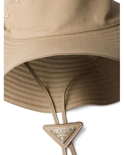 Prada Multicolor Wide-Brimmed Drill Hat for men