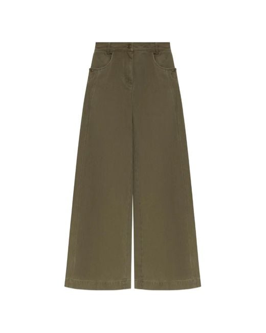 Max Mara Green Alamaro Cotton Jeans