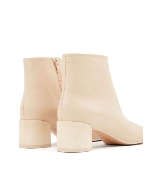MM6 by Maison Martin Margiela Natural Anatomic 45mm Ankle Boots