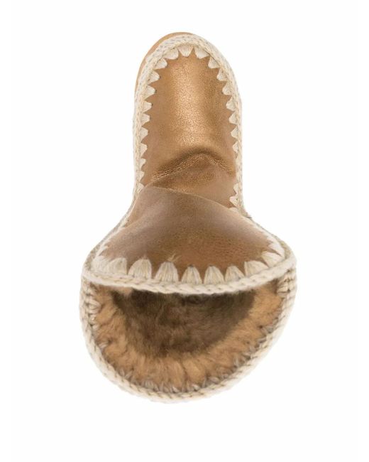 Mou Brown 24 Rhinestone-Embellished Boots