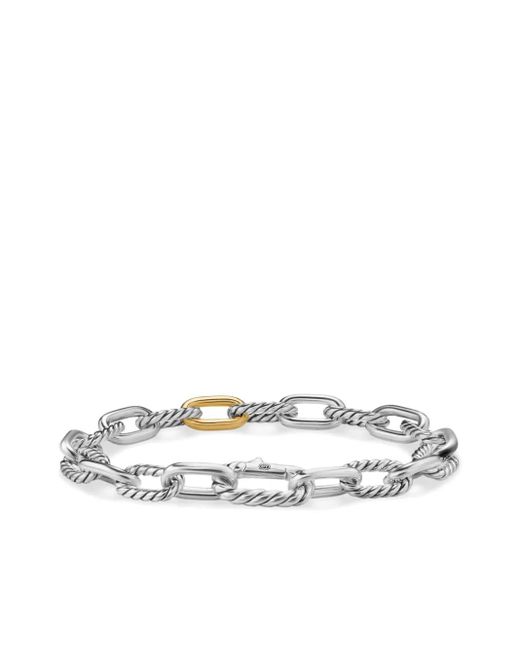 David Yurman White 18Kt And Sterling Dy Madison Chain Bracelet for men