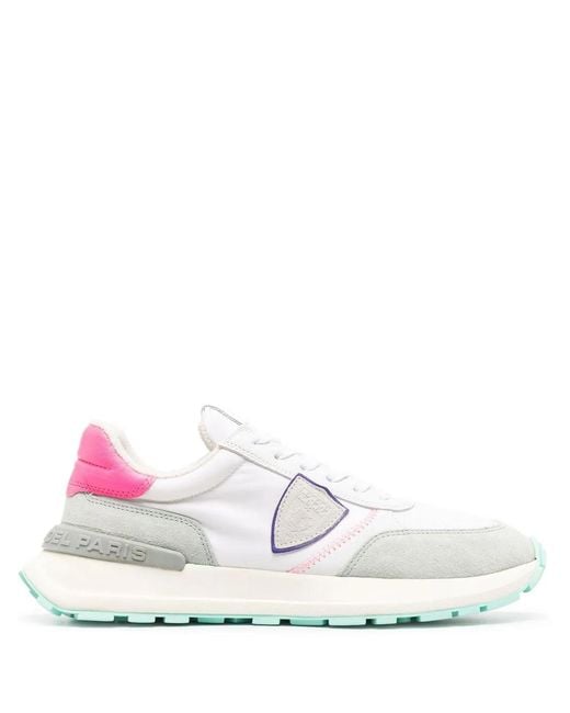 Baskets À Patch Logo Philippe Model en coloris White