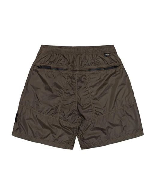 Stone Island Green Elasticated-Waistband Bermuda Shorts for men