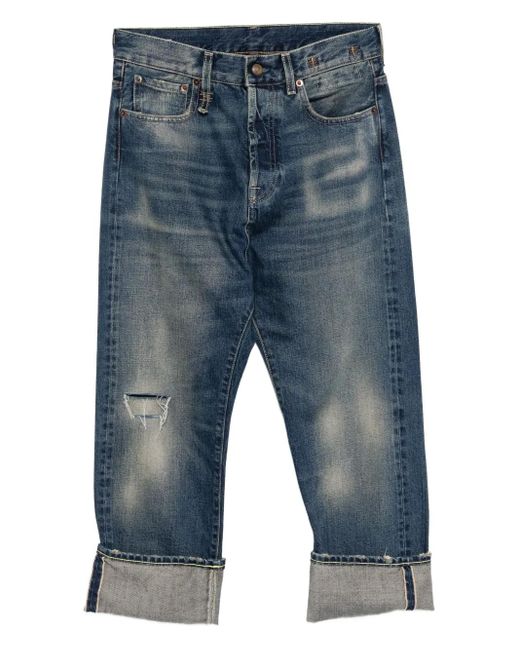 R13 Blue Jeans mit Umschlag