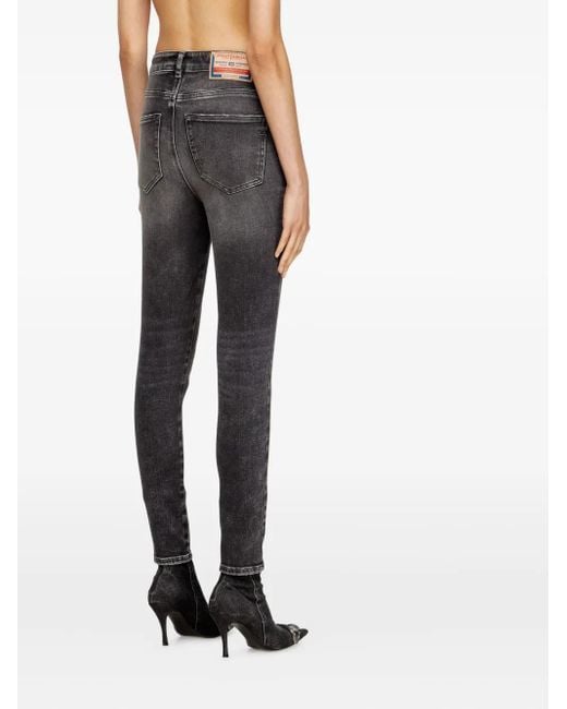 DIESEL Gray 1984 Slandy-High Jeans