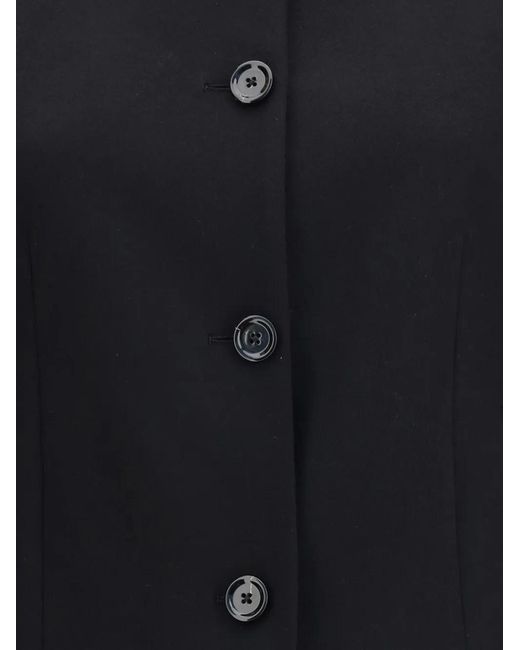 Lardini Blue Button-Up Pointed-Collar Jacket