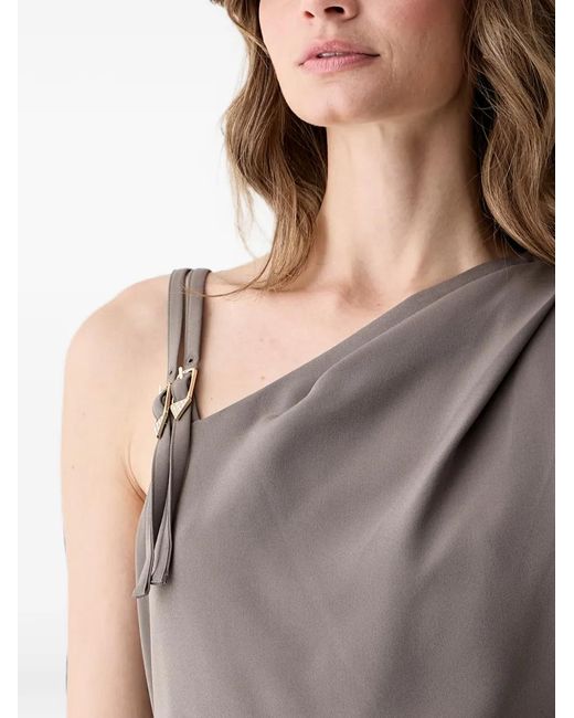 Guess Gray Livia Asymmetric Mini Dress