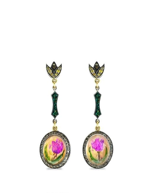 Sevan Bıçakçı White Diamond Drop Earrings