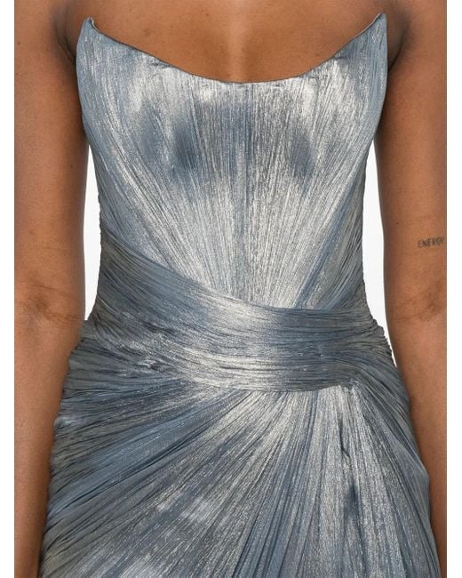 IRIS SERBAN Gray Charlotte Maxi Dress