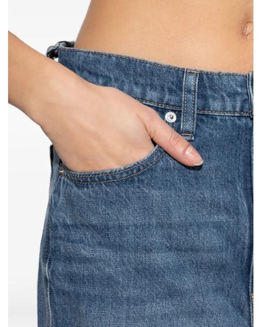 Rag & Bone Blue Shea Straight-Leg Jeans