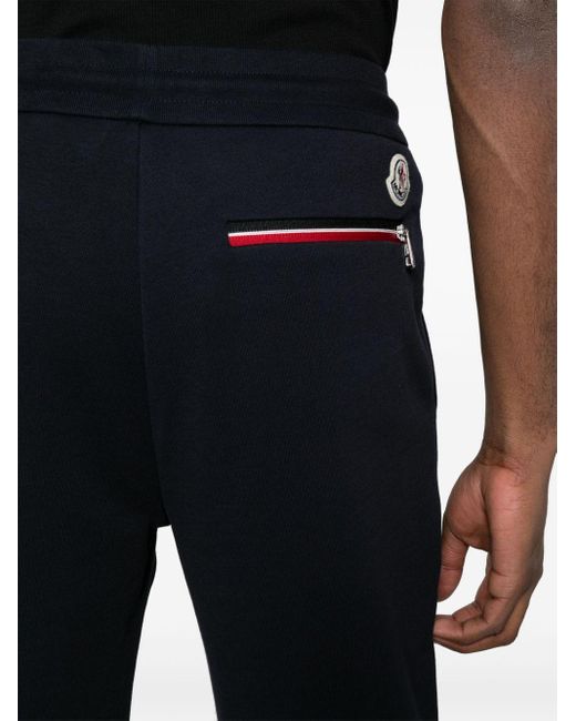 Pantalon de jogging à patch logo Moncler pour homme en coloris Blue