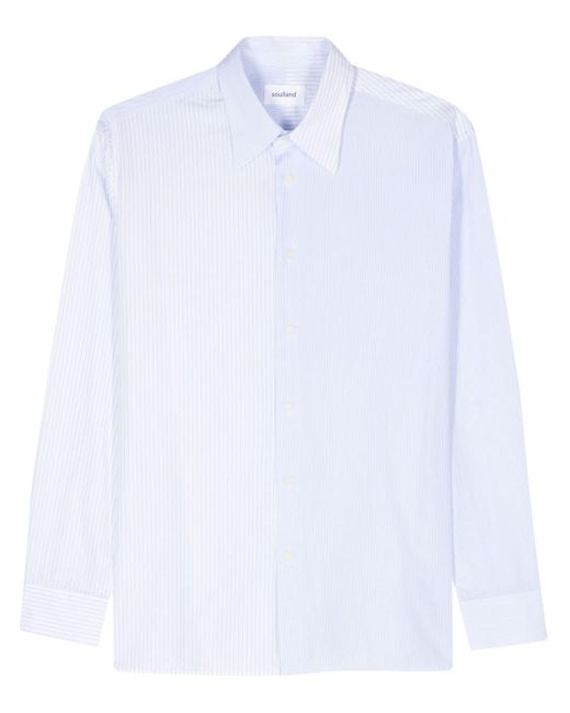 Soulland White Perry Organic Cotton Shirt