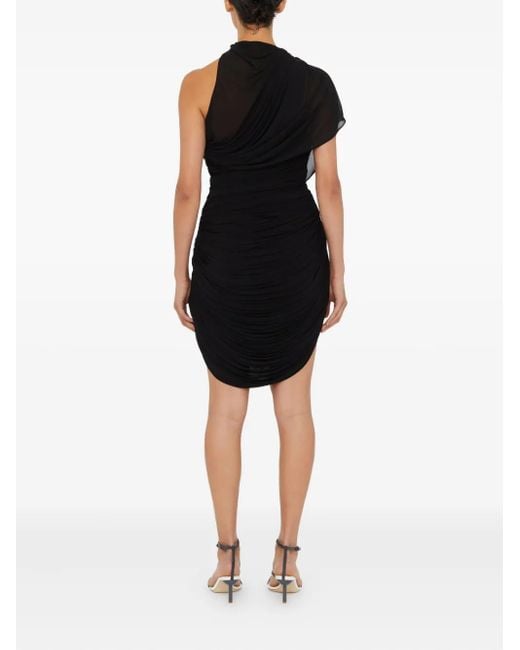 Christopher Esber Beach Glass Asymmetric Mini Dress in Black | Lyst