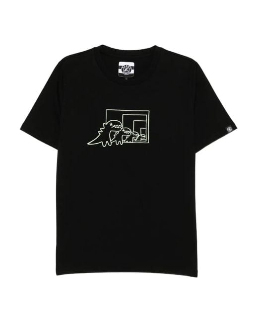 メンズ SPORT b. by agnès b. ロゴ Tシャツ Black