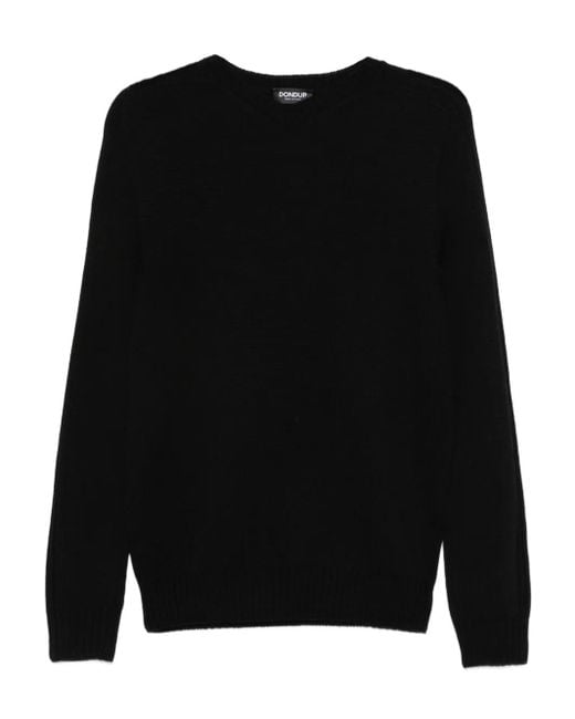 Dondup Black Round-Neck Sweater for men