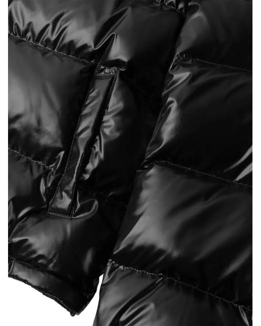 Versace Black Hooded Puffer Jacket for men