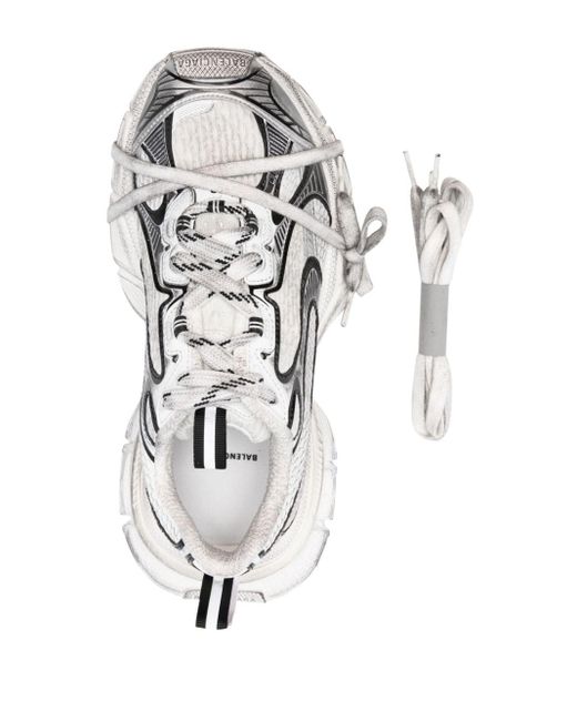 Balenciaga 3xl Sneakers Met Mesh Vlak in het White