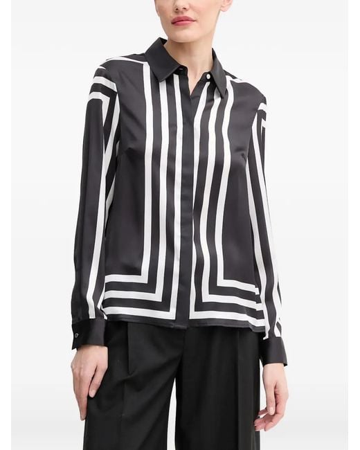Morgan White Striped Shirt