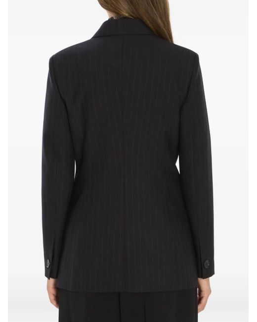 Gucci Black Pinstripe Double-Breasted Jacket