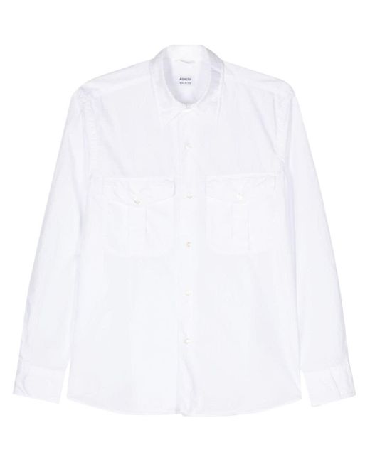 Aspesi Katoenen Overhemd in het White voor heren