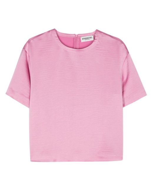 Blusa a maniche corte di Essentiel Antwerp in Pink
