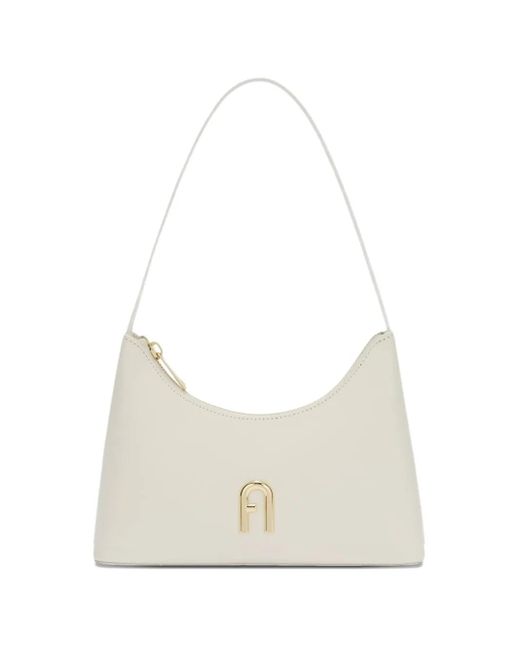 Furla White Mini Schultertasche
