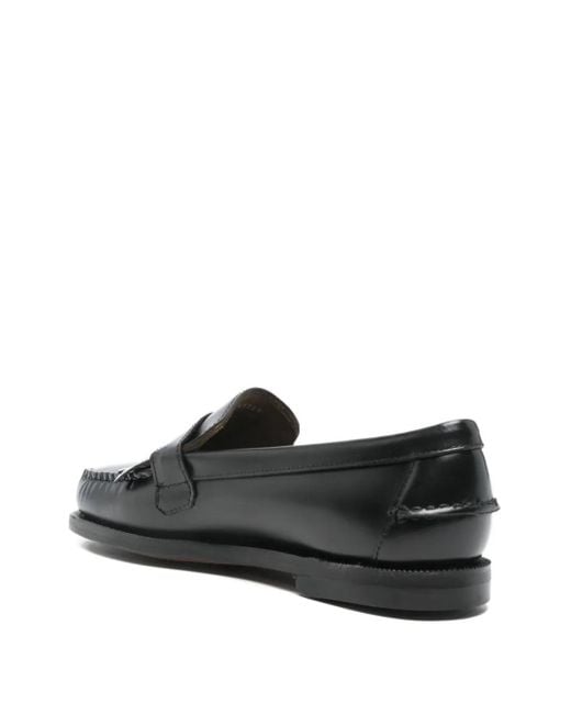 Sebago Black Ales Leather Loafers