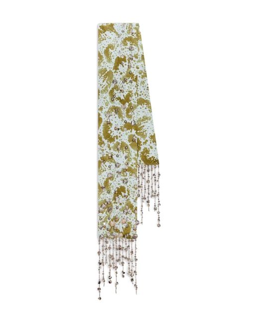 Dries Van Noten Metallic Silk Scarf