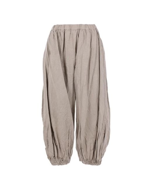 Comme des Garçons Gray Pleated Trousers