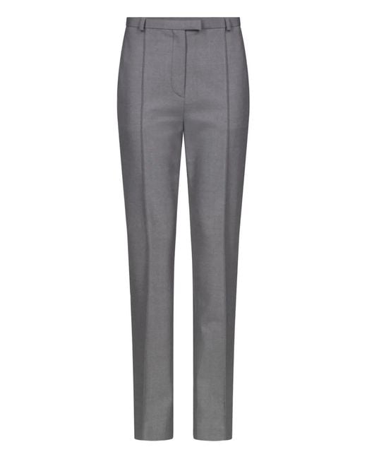 Loulou de Saison Gray Malka Pleated Tapered Trousers