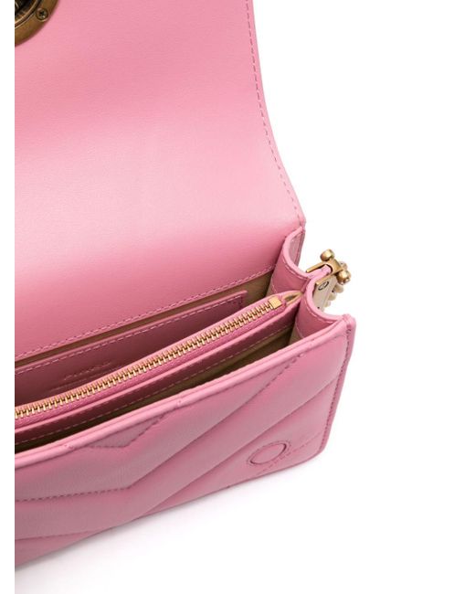 Mini sac à bandoulière Loe Click Pinko en coloris Pink