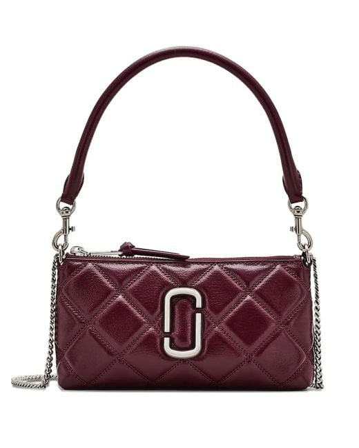 Marc Jacobs Purple The Quilted Top-Handle Mini Bag