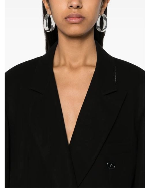 Blazer con doble botonadura Plan C de color Black