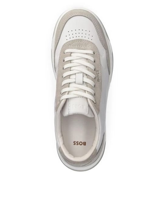 Boss White Klassische Sneakers