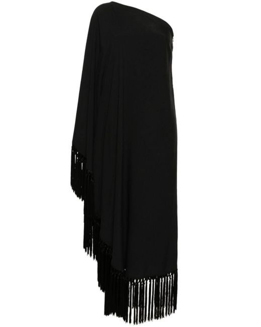 ‎Taller Marmo Asymmetrische Maxi-jurk in het Black