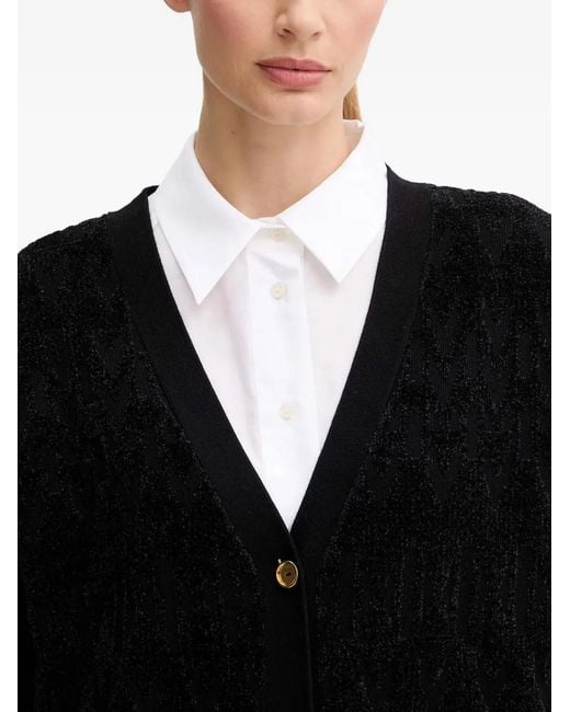 Cárdigan Con Monograma MARCIANO BY GUESS de color Black