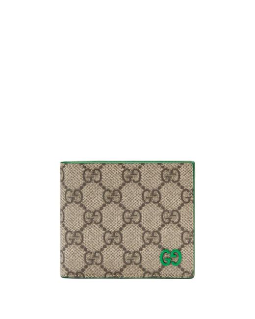 Gucci Gray Logo-plaque Monogrammed Wallet for men