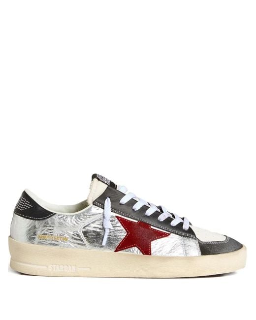 Golden Goose Deluxe Brand Stardan Metallic Leather Sneakers for men