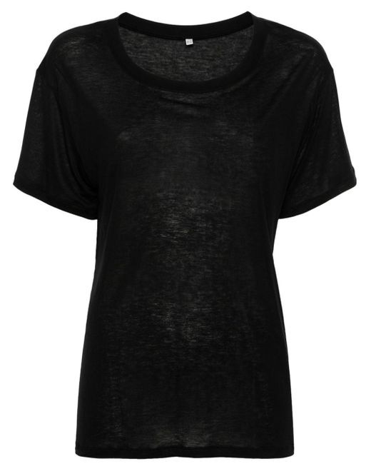 Baserange Black Round-neck T-shirt