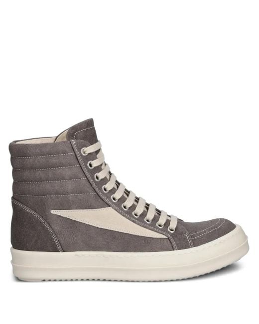 Rick Owens Brown Vintage High-Top-Sneakers mit Schnürung