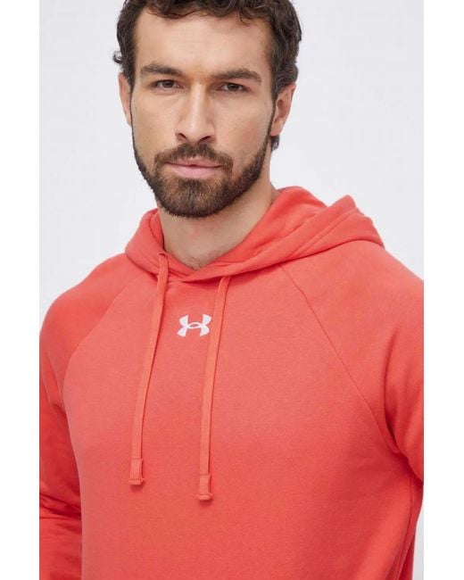 Under Armour Red Raglan-Sleeve Hoodie for men