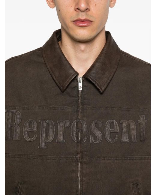 Represent Brown Roscoe Jacket for men