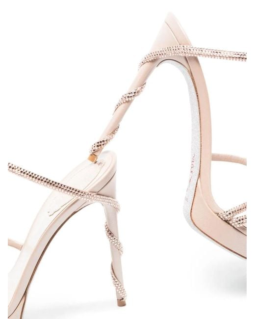 Sandali Con Decorazione 120Mm di Rene Caovilla in Pink